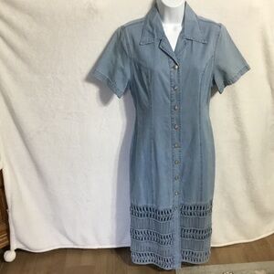 Lafei Nier Denim/Rhinestone Dress S